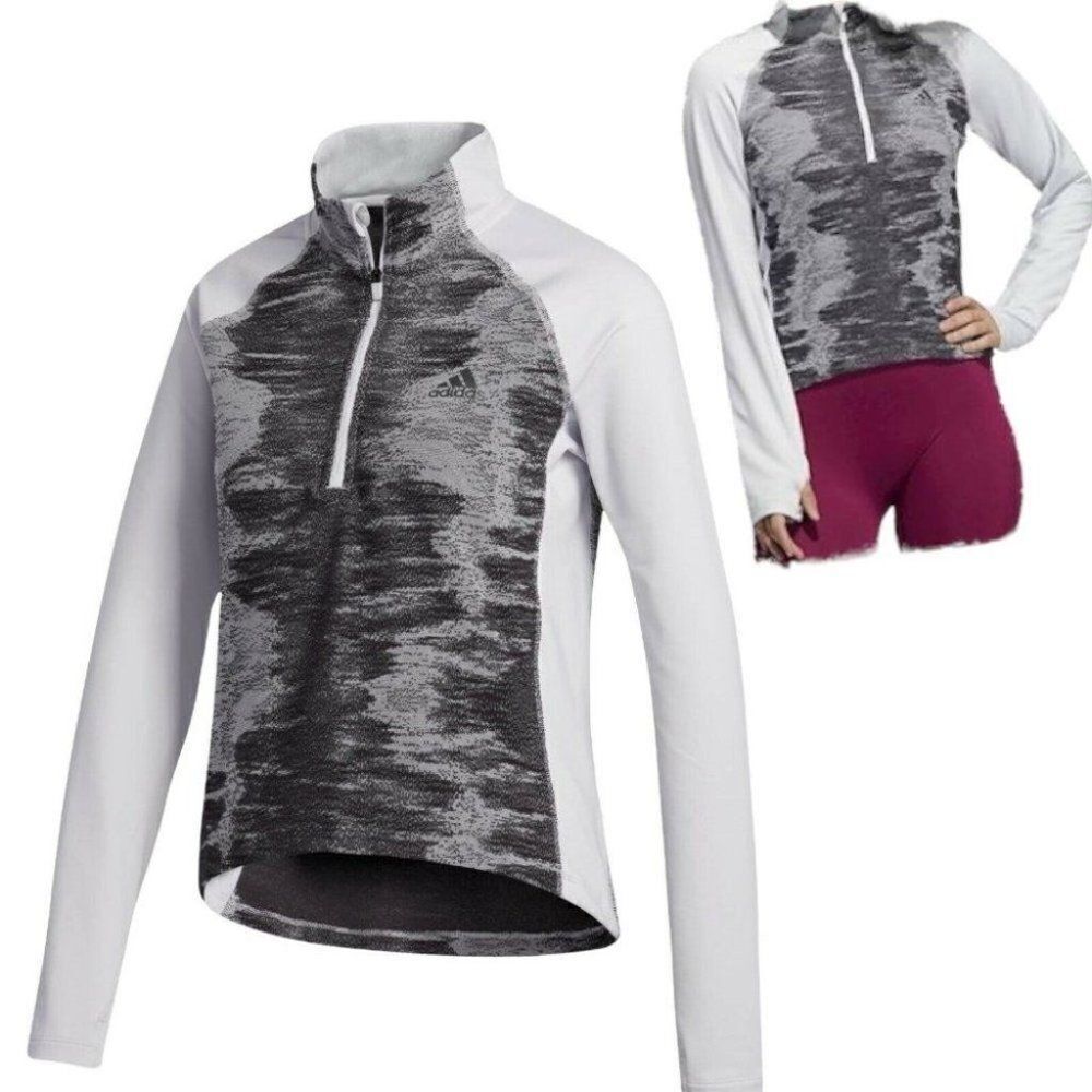 Adidas XS‎ Aeroready 1/2 Zip Pullover Performance Top Hi Low Training GD1219